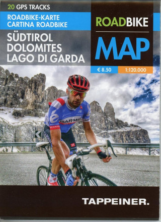 Roadbike Karte Südtirol Dolomites Lago di Garda