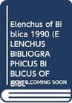 Elenchus of Biblica 1990