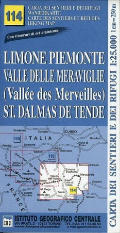 IGC Italien 1 : 25 000 Wanderkarte 114 Limone Piemonte