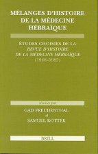 Melanges D'Histoire de La Medecine Hebraique: Etudes Choisies de La Revue D'Histoire de La Medecine Hebraique (1948-1985)