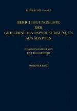 Berichtigungsliste Der Griechischen Papyrusurkunden Aus Agypten