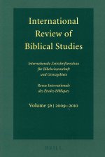 International Review of Biblical Studies, Volume 56 (2009-2010)