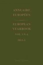 European Yearbook / Annuaire Europeen, Volume 60a (2012)