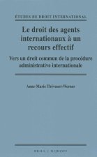 Le Droit Des Agents Internationaux a Un Recours Effectif: Vers Un Droit Commun de La Procedure Administrative Internationale