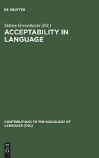 Acceptability in Language