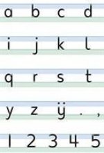 Schrijven leer je zo! Letter- en cijferkaart 3 - set van 5 ex