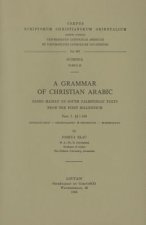 A Grammar of Christian Arabic Based Mainly on South-Palestinian Texts from the First Millennium, Fasc. I: 1-169