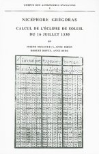 Nicephore Gregoras: Calcul de L'Eclipse de Soleil Du 16 Juillet 1330