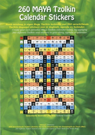 260 Maya Tzolkin Calendar Stickers