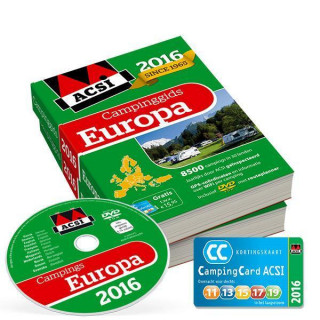 ACSI Campinggids Europa 2016 + dvd