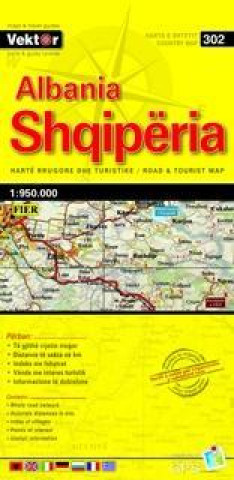 Albanien Straßenkarte 1 : 350 000  GPS