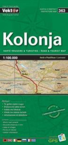 Kolonja Provinzkarte 1 : 100 000 GPS