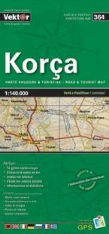 Korça Provinzkarte 1 : 140 000 GPS