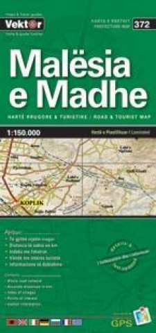 Malësia und Madhe Provinzkarte  1 : 150 000  GPS