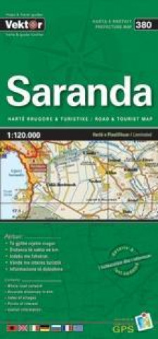 Saranda Provinzkarte 1 : 120 000 GPS