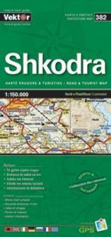 Shkodra Provinzkarte 1 : 150 000 GPS