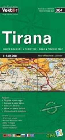 Tirana Provinzkarte 1 : 130 000 GPS