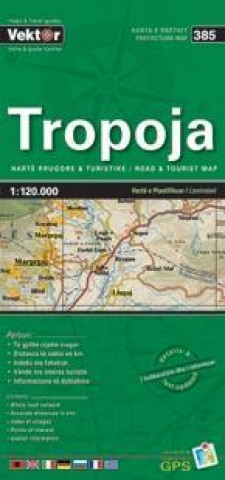 Tropoja Provinzkarte 1 : 120 000 GPS