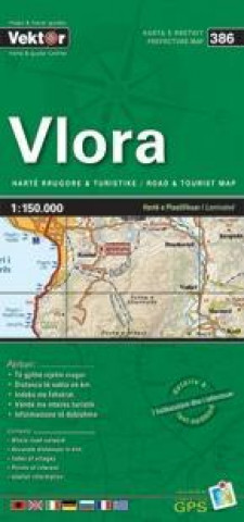 Vlora Provinzkarte 1 : 150 000 GPS