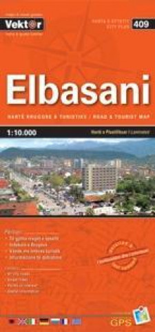 Elbasani Stadtplan 1 : 10 000 GPS