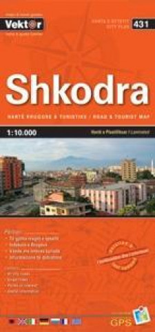 Shkodra Stadtplan 1 : 10 000 GPS