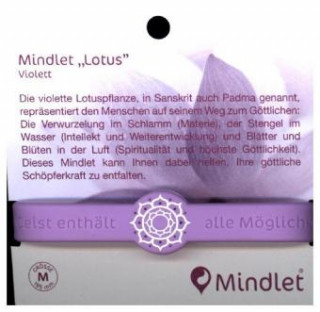 Armband Mindlet Lotus violett