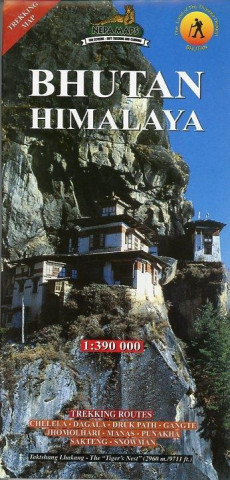 Bhutan Himalaya 1 : 390 000