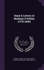 DIARY & LETTERS OF MADAME D'ARBLAY  1778