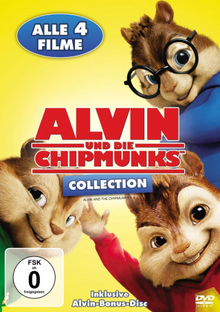 Alvin and the Chipmunks 1-4, 4 DVD, 4 DVD-Video