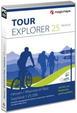 TOUR Explorer 25 Hessen / Rheinland-Pfalz / Saarland, Version 8.0, DVD-ROMS