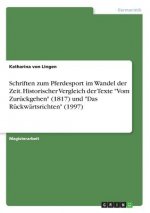 Schriften zum Pferdesport im Wandel der Zeit. Historischer Vergleich der Texte 