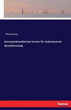 Korrespondenzblatt des Vereins fur niederdeutsche Sprachforschung