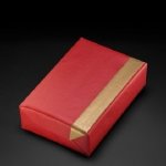 Geschenkpapier VT gold-rot be (Rolle 30 cm)