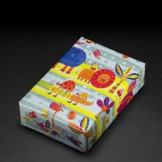 Geschenkpapier Dschungel gN 3-farbig, 25 Bogen (70 x 100 cm)