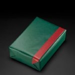 Geschenkpapier VT grün-rot be (Rolle 30 cm)