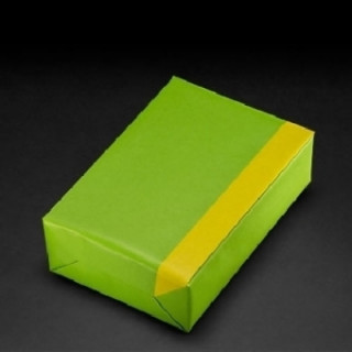 Geschenkpapier VT grün-gelb we (Rolle 30 cm)