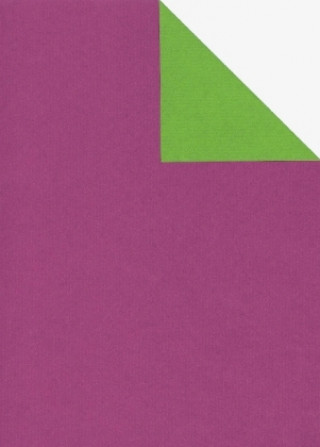 Geschenkpapier VT violett-grün we., 25 Bogen (70 x 100 cm)