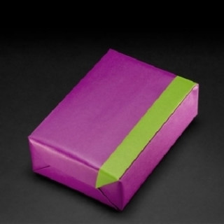 Geschenkpapier VT violett-grün we (Rolle 30 cm)