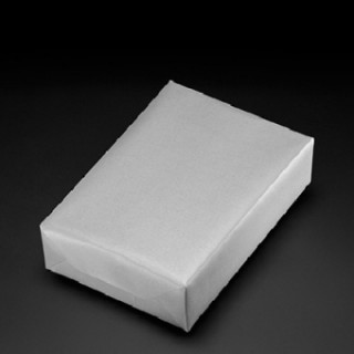 Geschenkpapier Vollton silber (Rolle 30 cm)