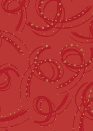Geschenkpapier Corviglia rot gN, 25 Bogen (70 x 100 cm)