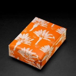 Geschenkpapier India orange mg (Rolle 30 cm)