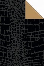 Geschenkpapier Amon schwarz (Rolle, 70 cm)