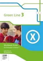 Green Line 3 - Workbook Extra für Einsteiger in Klasse 7 mit Audio-CDs und Übungssoftware