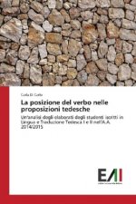 La posizione del verbo nelle proposizioni tedesche