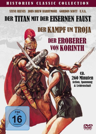 Historien Classis Collection - 3er Schuber / Disk 1: Der Titan mit der eisernen Faust; Disk 2: Kampf um Troja; Disk 3: Der Eroberer von Korinth