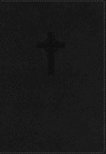 NKJV, Reference Bible, Compact, Large Print, Leathersoft, Black, Red Letter Edition