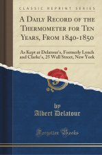 Daily Record of the Thermometer for Ten Years, from 1840-1850