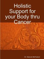 Holistic Support for Your Body Thru Cancer