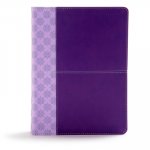 CSB Study Bible, Purple Leathertouch, Indexed: Faithful and True