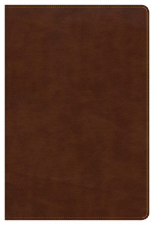 CSB Large Print Ultrathin Reference Bible, British Tan Leathertouch, Black Letter Edition, Indexed